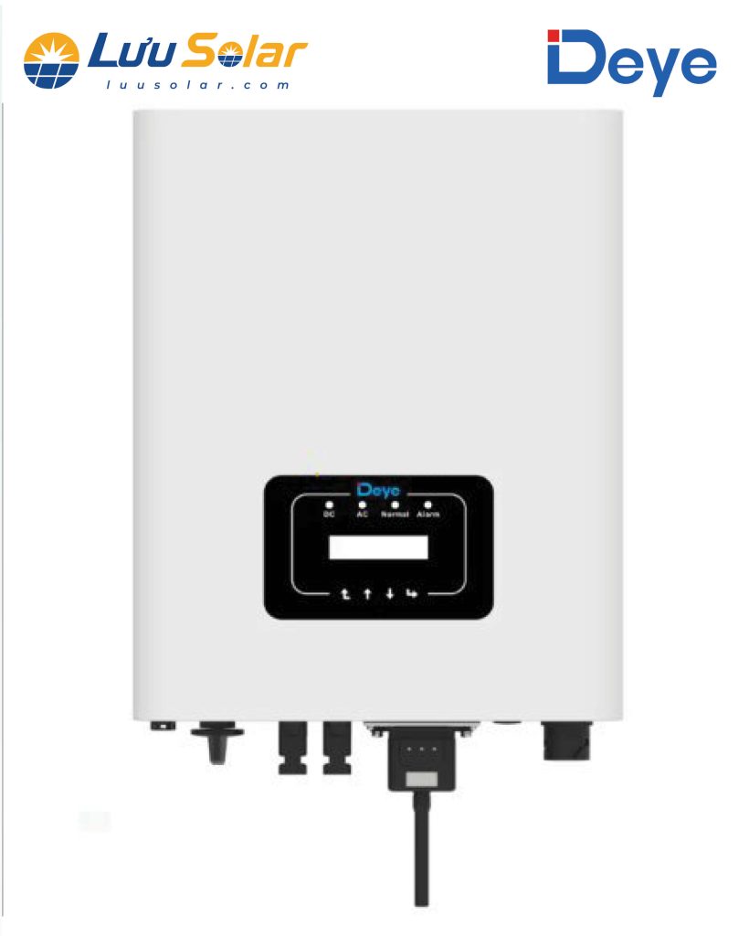 Biến tần hòa lưới DEYE 10KW 3 PHA hỗ trợ kết nối giám sát qua WiFi (tùy chọn), RS485 và RS232, giúp theo dõi tình trạng vận hành của hệ thống điện mặt trời.