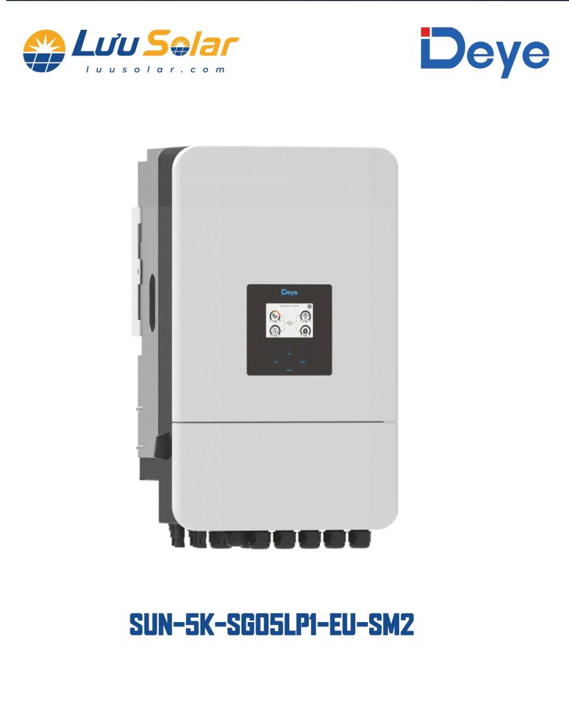 SUN-5K-SG05LP1-EU-SM2-P hỗ trợ hệ thống điện mặt trời hybrid kết hợp nguồn PV, pin lưu trữ và các phương thức vận hành hòa lưới hoặc độc lập.