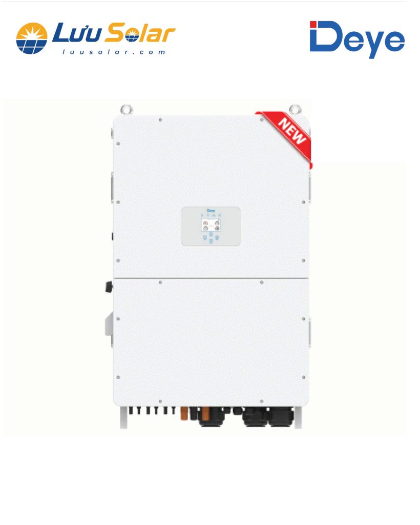 Các tính năng nổi bật của Biến Tần Hybrid DEYE 100kW gồm hiệu suất 98,7%, 10 MPPT, hỗ trợ AC Coupling và ghép song song tối đa 10 inverter.
