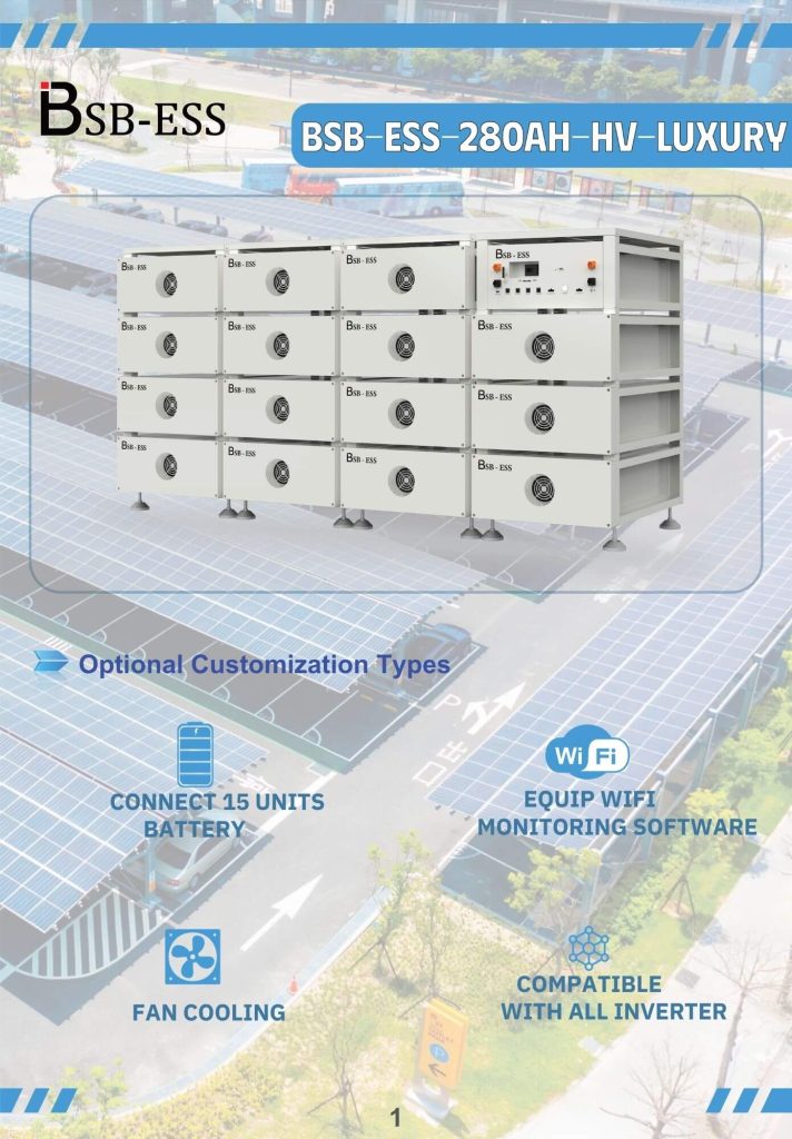Cấu tạo mô-đun của PIN LƯU TRỮ ÁP CAO 14.43KWH BSB ESS - LUXURY - HV cho phép mở rộng từ 4 đến 15 Battery Pack theo nhu cầu sử dụng.