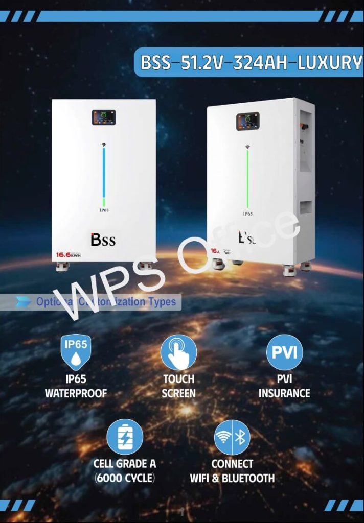 Đặc điểm của pin lưu trữ BSS 324Ah Luxury với công nghệ LiFePO4, IP65 và CAN RS485