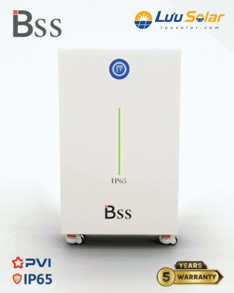 BSS-51.2V-324Ah-Luxury sử dụng LiFePO4, có năng lượng danh định 16.6kWh và hỗ trợ kết nối song song tối đa 15 bộ