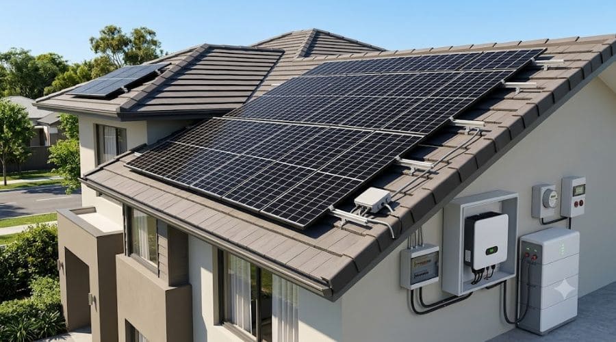 Tấm pin năng lượng mặt trời che bớt ánh nắng trực tiếp, góp phần hạn chế nhiệt truyền qua mái nhà và nhà xưởng.