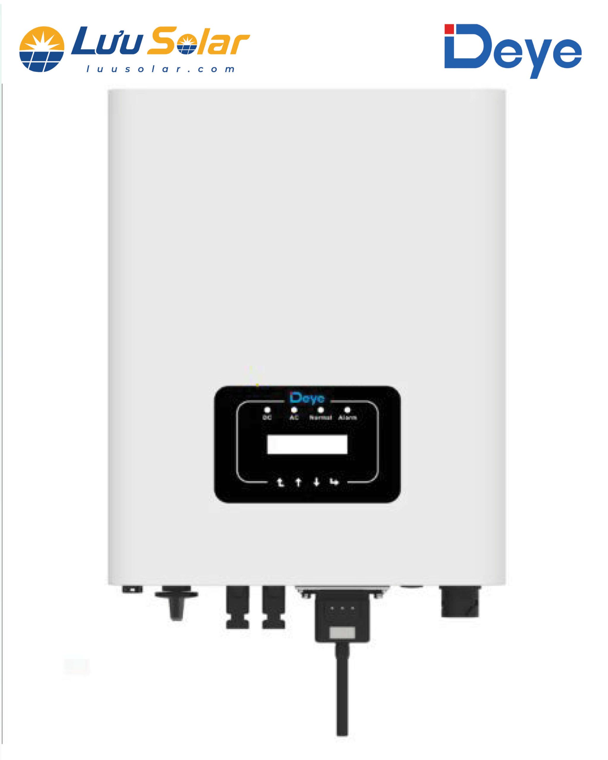 Biến tần hòa lưới DEYE 10KW 3 PHA hỗ trợ kết nối giám sát qua WiFi (tùy chọn), RS485 và RS232, giúp theo dõi tình trạng vận hành của hệ thống điện mặt trời.