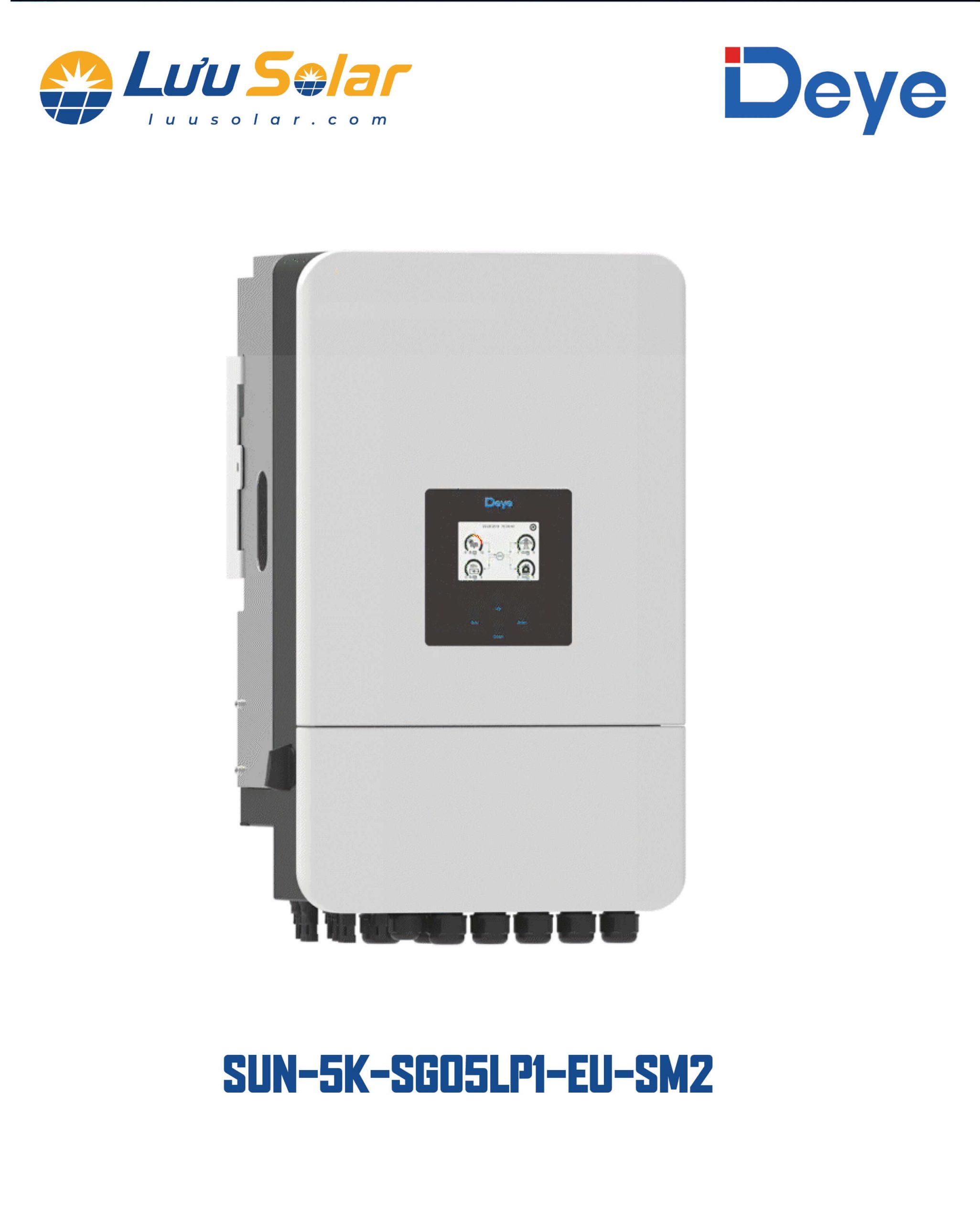 SUN-5K-SG05LP1-EU-SM2-P hỗ trợ hệ thống điện mặt trời hybrid kết hợp nguồn PV, pin lưu trữ và các phương thức vận hành hòa lưới hoặc độc lập.