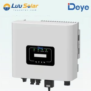 Biến tần hòa lưới DEYE 5KW SUN-5K-G05P1-EU-AM2 với hiệu suất chuyển đổi lên đến 97,5%, 2 MPPT độc lập và điện áp khởi động thấp 80V dành cho hệ thống điện mặt trời 1 pha.