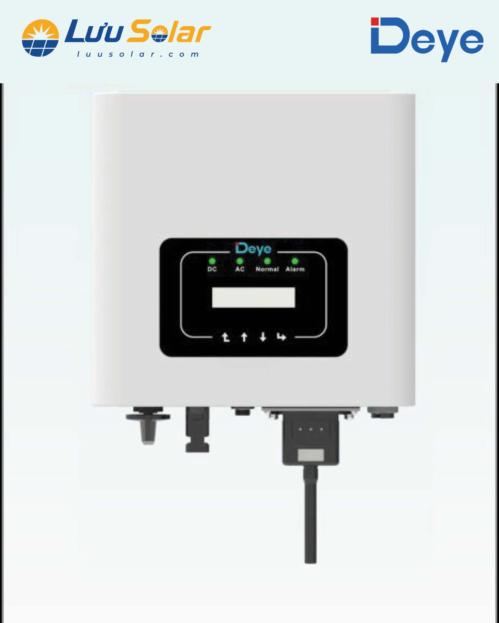 Thiết kế tản nhiệt tự nhiên và hệ thống cổng kết nối an toàn chuẩn IP65 của Deye 3kW