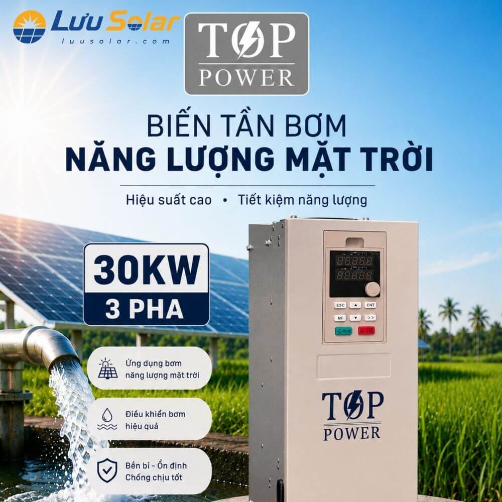 Biến tần bơm nước NLMT 30kW 3 pha TOP POWER FD590-030G-4.