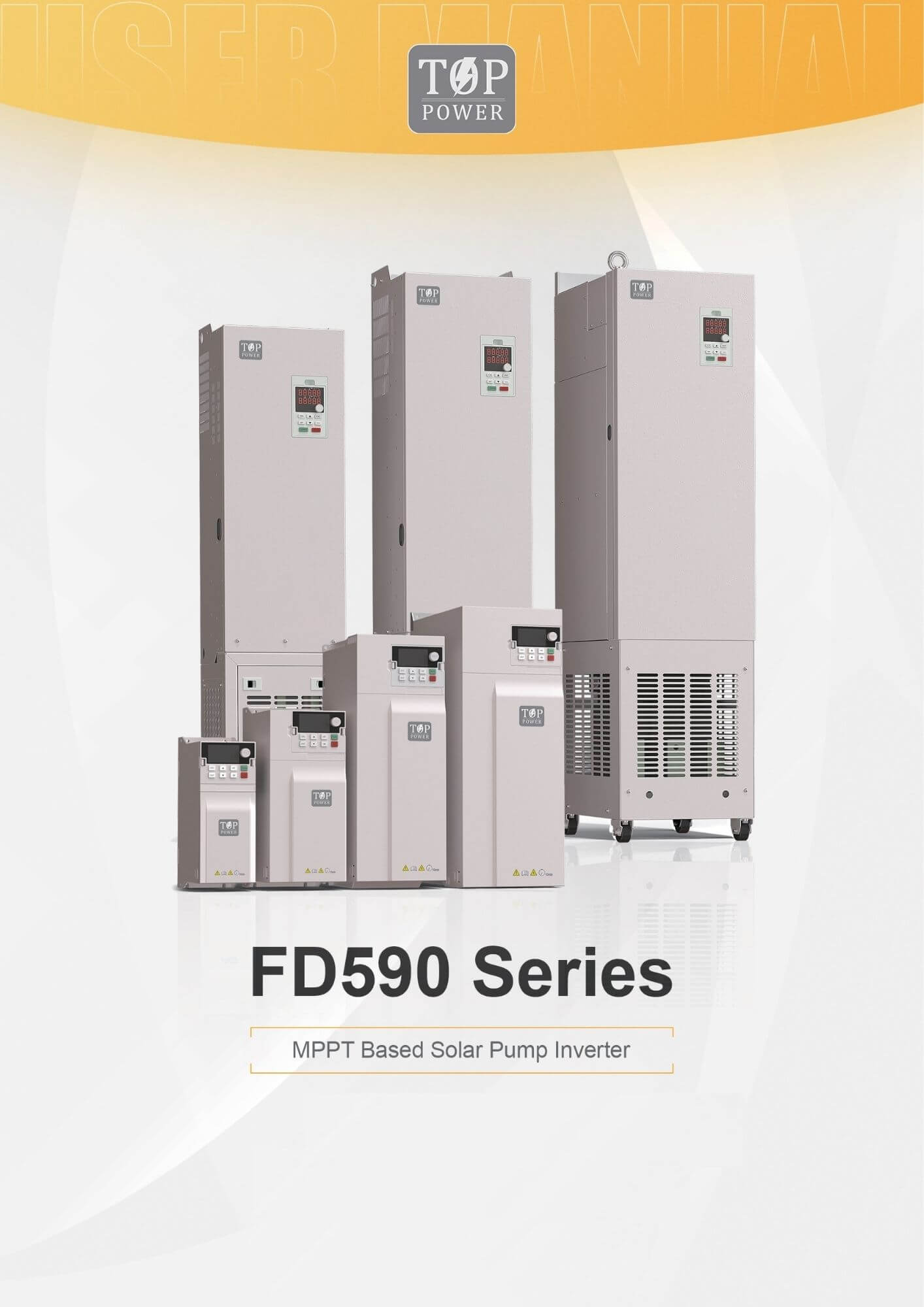 TOP POWER FD590-030G-4 có công suất định mức 30kW, điện áp AC 3 pha 380–440V và dòng điện đầu ra định mức 60A.
