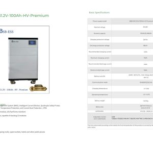 Bảng thông số catalogue và danh sách inverter hybrid tương thích pin BSB-ESS