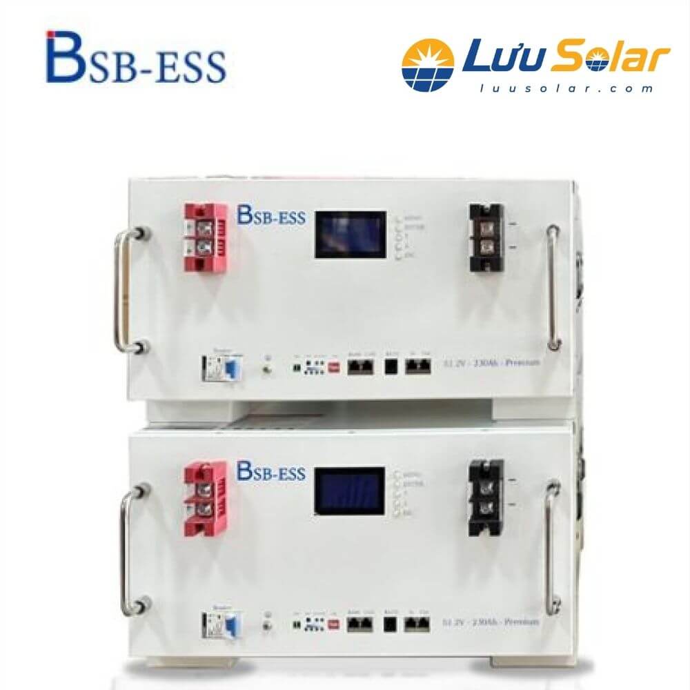 Pin lưu trữ Lithium BSB-ESS 51.2V 230Ah Premium chính hãng bảo hành 5 năm tại Lưu Solar