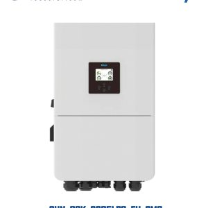 Thiết kế màn hình điều khiển thông minh và cụm cổng kết nối chuẩn công nghiệp của Deye 20kW 3 pha.