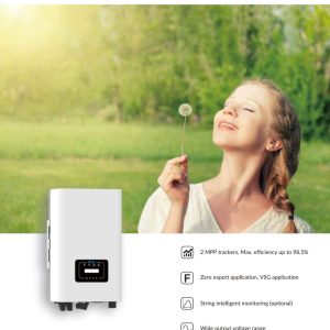 Thông số đầu vào PV của Deye SUN-15K-G06P3-EU-AM2 gồm công suất PV tối đa 22,5kW, điện áp PV tối đa 1.100V, dải MPPT 120–1.000V và cấu hình 2 MPPT với giới hạn dòng điện theo từng kênh.