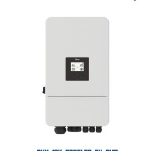 Inverter Hybrid Deye SUN-12K-SG05LP3-EU-SM2 công suất 12kW, thiết kế cho hệ thống điện mặt trời 3 pha với khả năng kết hợp lưu trữ và mở rộng hệ thống theo cấu hình phù hợp.